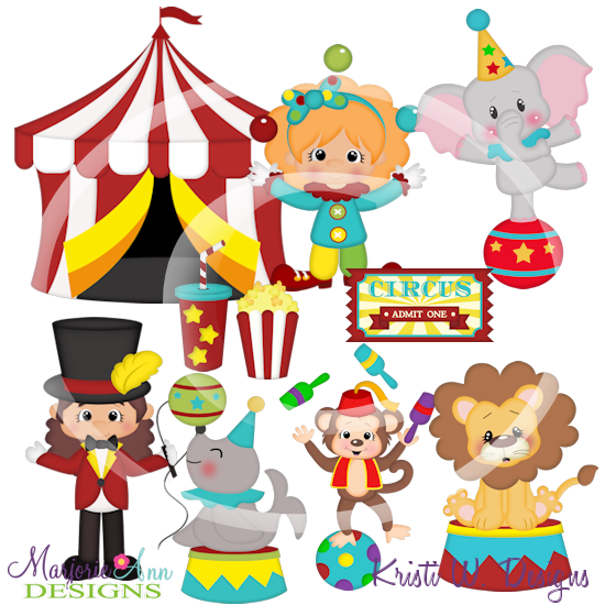 Carnival Crew-Girls SVG Cutting Files/Paper Piecing Set+Clipart - Click Image to Close